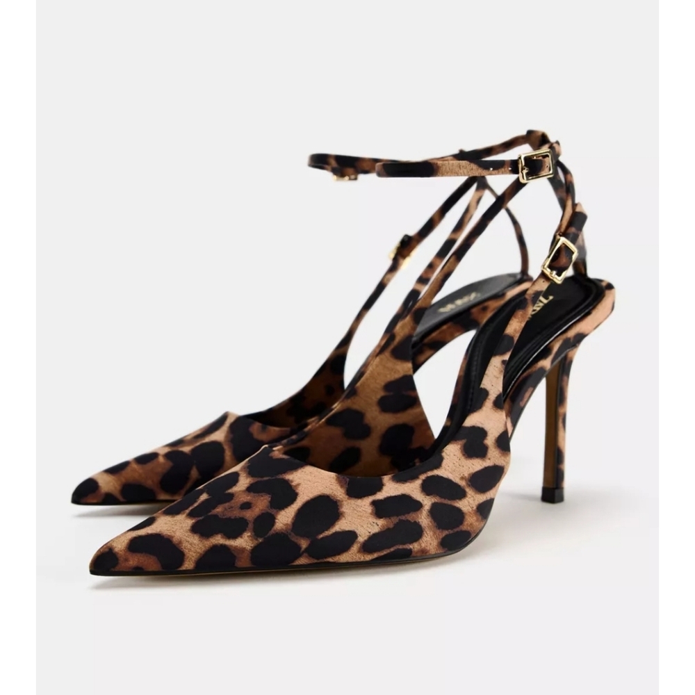 Leopard Print Heels - Picture 2 of 3
